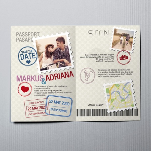 Convites De Casamento Passaporte 20868 Convites De Casamento Passaporte 20868