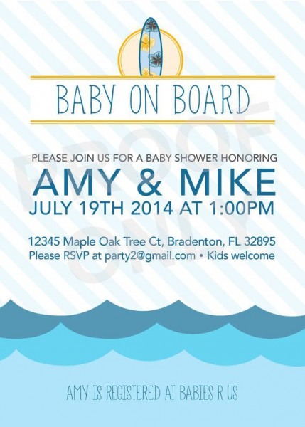 Printable Surf Baby Shower Invitation By Lifesanoccasion On Etsy Printable Surf Baby Shower Invitation By Lifesanoccasion On Etsy