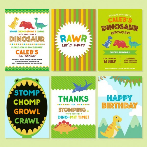 Dinossauro Convite De Aniversário Dinossauro Convite De Aniversário