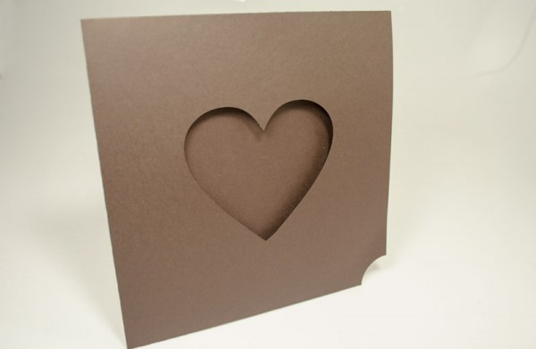 Envelope Para Convite De Casamento Com Recorte De Coração Envelope Para Convite De Casamento Com Recorte De Coração