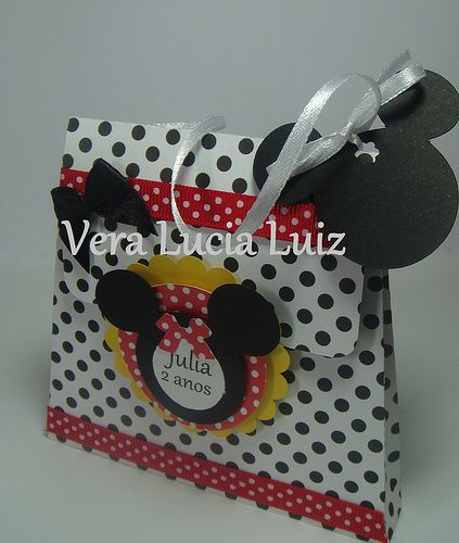 Modelo Convite Bolsinha Minnie Modelo Convite Bolsinha Minnie