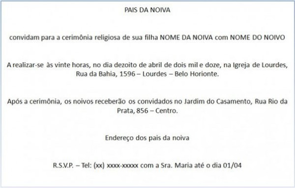 O Que Escrever No Convite Do Casamento O Que Escrever No Convite Do Casamento