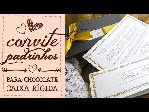 Convite Padrinhos Para Chocolate