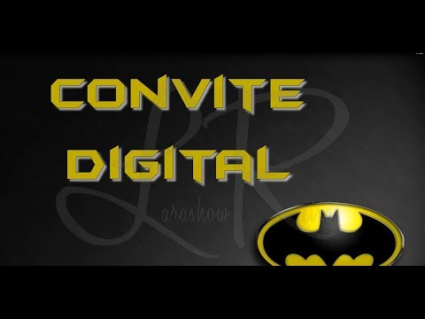 Modelo De Convite No Tema Batman Modelo De Convite No Tema Batman