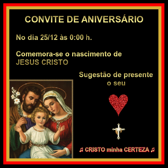Cristo Minha Certeza Convite De AniversÃrio Cristo Minha Certeza Convite De AniversÃrio