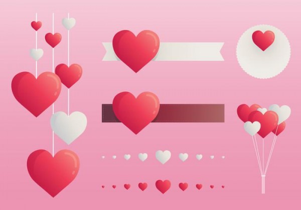 Valentine's Day Element For Greetings, Invitation, Event, Poster