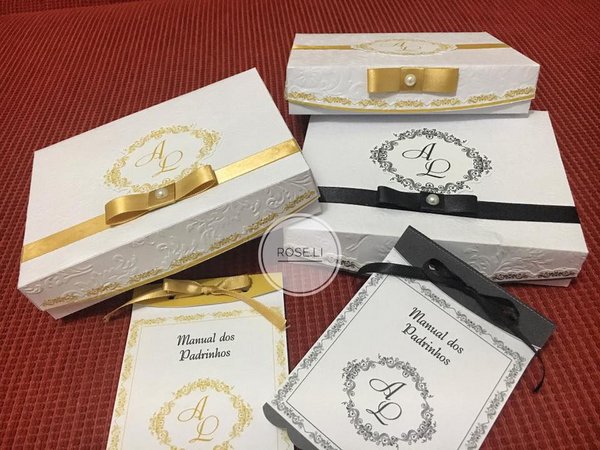Caixas Com Manual Para Convite De Padrinhos De Casamento Caixas Com Manual Para Convite De Padrinhos De Casamento