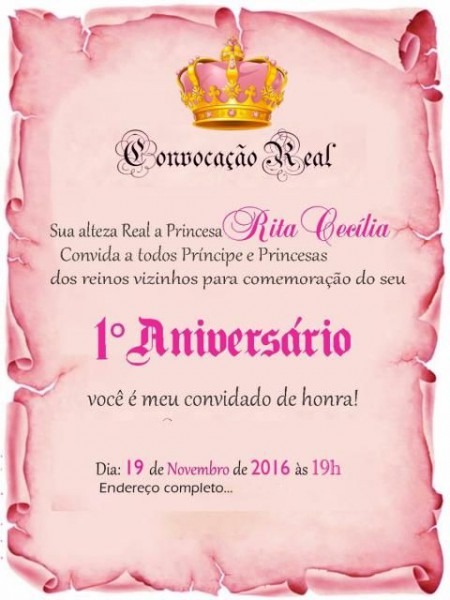 Convite Princesa 65 Ideias LindÃssimas & Modelos Para Imprimir Convite Princesa 65 Ideias LindÃssimas & Modelos Para Imprimir