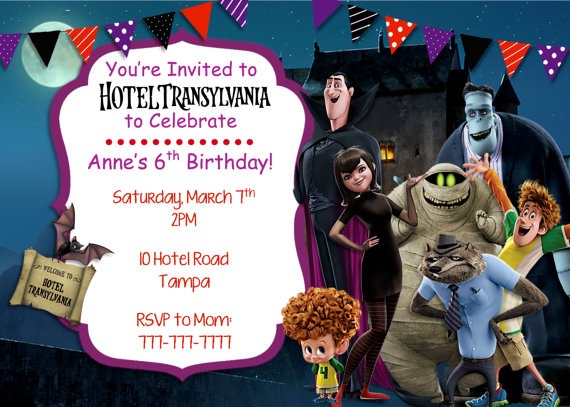 Hotel Transylvania Invitation