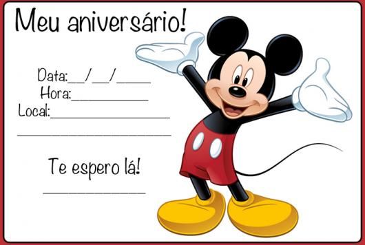 Convites Do Mickey 60 Modelos Sensacionais & Moldes Grátis Para Convites Do Mickey 60 Modelos Sensacionais & Moldes Grátis Para