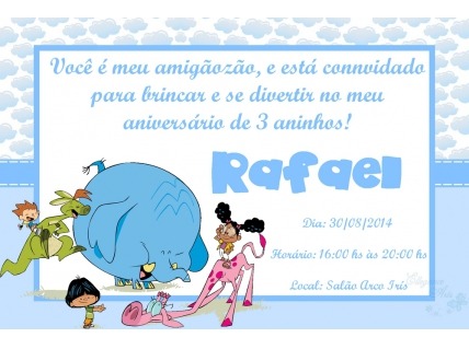 Convite Meu Amigãozão Convite Meu Amigãozão