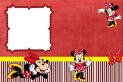 Minnie Mouse De Rojo  Invitaciones Para Imprimir Gratis  10