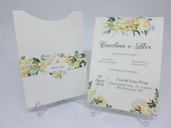 Convite Casamento Floral Convite Casamento Floral