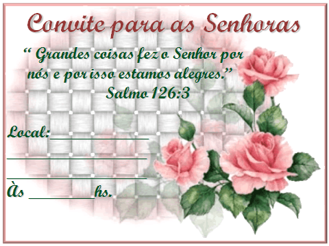 Servindo Ao Senhor Com Alegria Convites Para Reunião De Senhoras Servindo Ao Senhor Com Alegria Convites Para Reunião De Senhoras