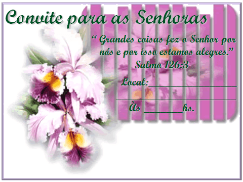 Servindo Ao Senhor Com Alegria Convites Para Reunião De Senhoras Servindo Ao Senhor Com Alegria Convites Para Reunião De Senhoras