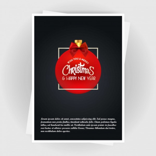 Cartão De Convite De Natal Com Design Criativo E Backgrou Escuro Cartão De Convite De Natal Com Design Criativo E Backgrou Escuro