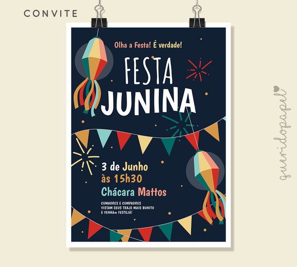 Convite Festa Junina, Festa Junina, Festa Julhina, Convite Arraiá Convite Festa Junina, Festa Junina, Festa Julhina, Convite Arraiá