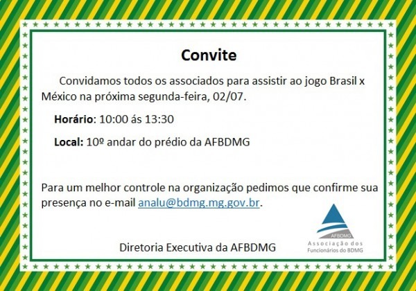Convite « Afbdmg Convite « Afbdmg