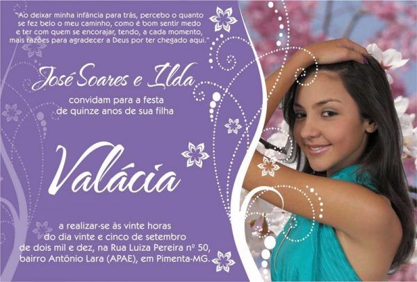 15 Mensagens Para Convite De 15 Anos â Modelos De Convite 15 Mensagens Para Convite De 15 Anos â Modelos De Convite