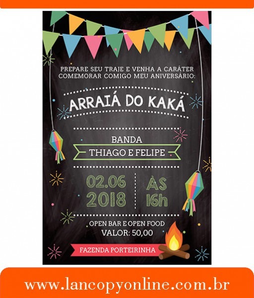 Convite Arraiá Convite Arraiá