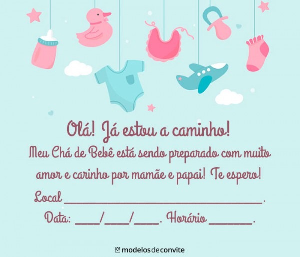 Convite Para Chá De Bebê Virtual +60 Convite Chá De Fraldas Convite Para Chá De Bebê Virtual +60 Convite Chá De Fraldas