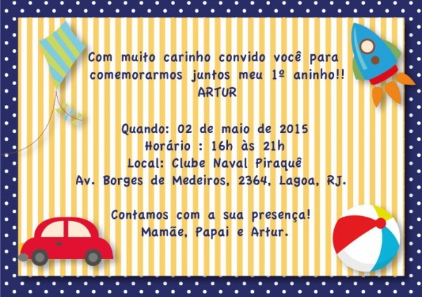 Convite De Aniversario Infantil Menino 5 » Happy Birthday World Convite De Aniversario Infantil Menino 5 » Happy Birthday World