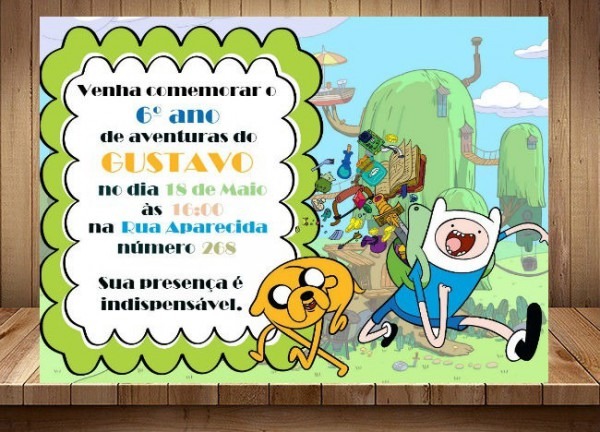 Convite Digital A Hora Da Aventura Convite Digital A Hora Da Aventura
