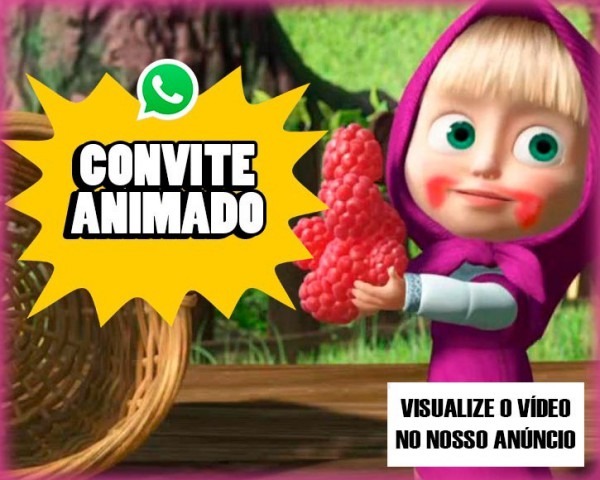 Convite Digital Animado Aniversário Infantil Masha E O Urso Convite Digital Animado Aniversário Infantil Masha E O Urso