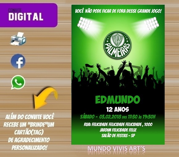 Convite Digital Palmeiras Convite Digital Palmeiras