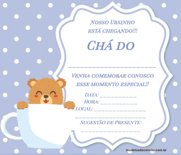 37 Convites Do Bebê Ursinho Para Se Encantar! â Modelos De Convite 37 Convites Do Bebê Ursinho Para Se Encantar! â Modelos De Convite