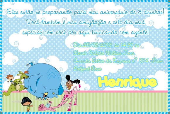 Convite Do Meu AmigÃozÃo No Elo7 Convite Do Meu AmigÃozÃo No Elo7