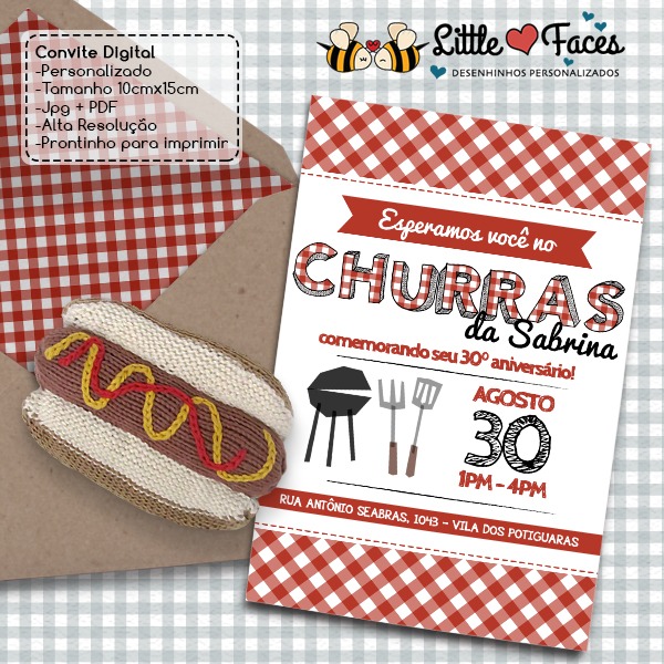 Convite Churrasco Para Imprimir Convite Churrasco Para Imprimir