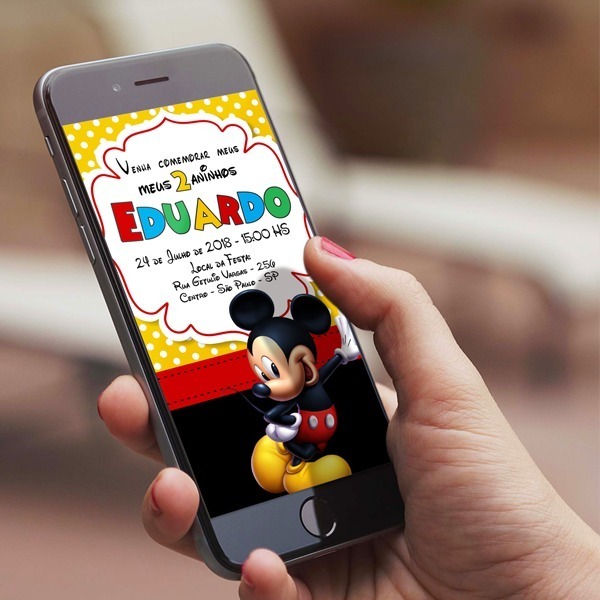 Convite Online Mickey Enviar No Zap Fica Pronto Rapido Convite Online Mickey Enviar No Zap Fica Pronto Rapido