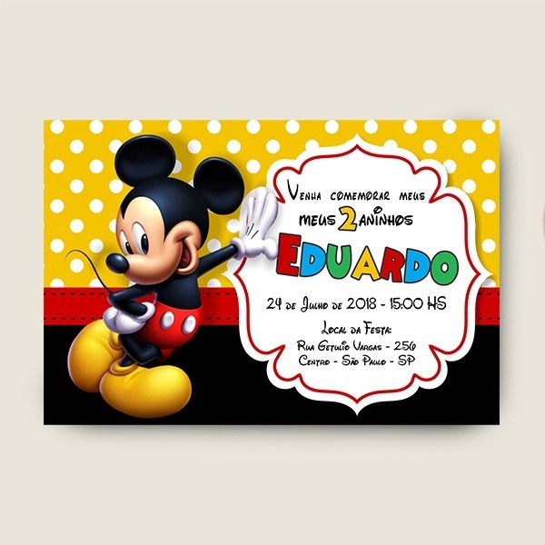 Convite Online Mickey Enviar No Zap Fica Pronto Rapido Convite Online Mickey Enviar No Zap Fica Pronto Rapido