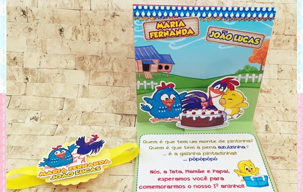Convite Pop Up 3d Galinha Pintadinha No Elo7 Convite Pop Up 3d Galinha Pintadinha No Elo7