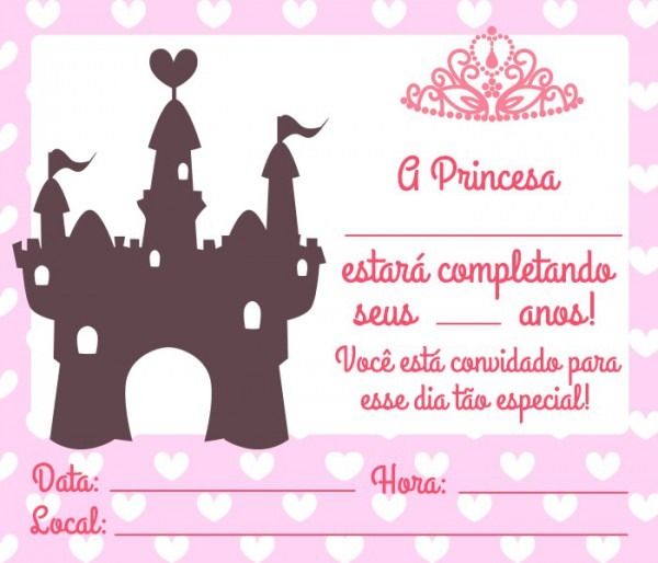 Convite Princesa Convite Princesa