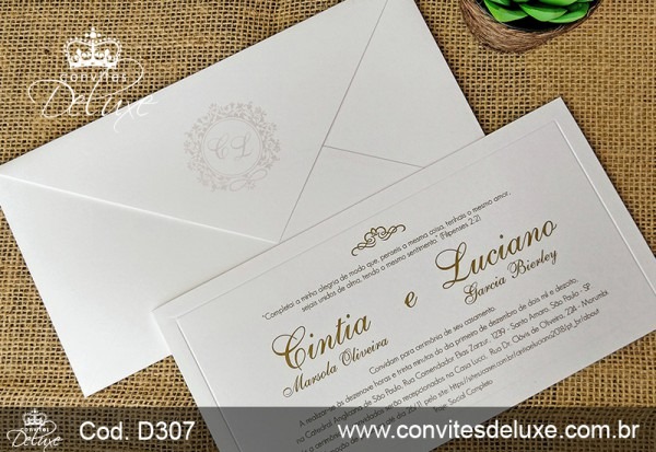 Convite De Casamento Elegantes, Clássicos E Chiques Convite De Casamento Elegantes, Clássicos E Chiques