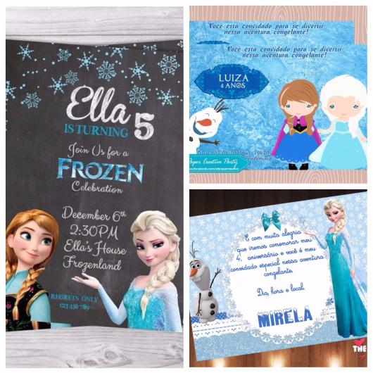 70 Convites Frozen Encantadores Para VocÃª Imprimir & Fazer Agora!