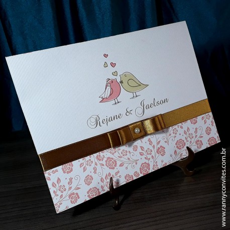 Convites Para Casamento Rosa E Dourado Convites Para Casamento Rosa E Dourado
