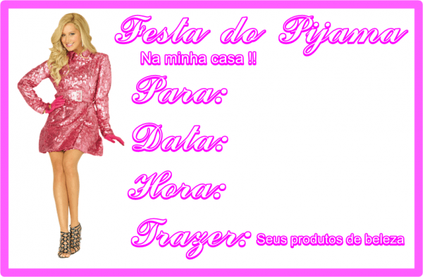 20 Convites De Festa Do Pijama Para Imprimir 20 Convites De Festa Do Pijama Para Imprimir