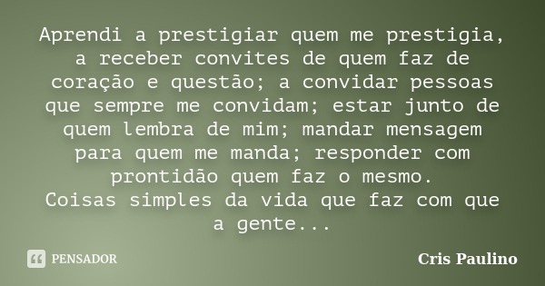 Aprendi A Prestigiar Quem Me Prestigia, Cris Paulino Aprendi A Prestigiar Quem Me Prestigia, Cris Paulino