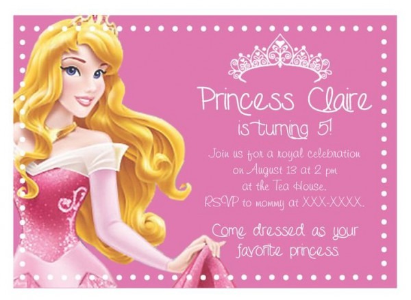 Convite De Aniversário Festa Princesa Aurora Convite De Aniversário Festa Princesa Aurora