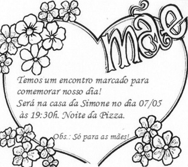 Modelo De Convite Para O Dia Das M Es Modelo De Convite Para O Dia Das M Es