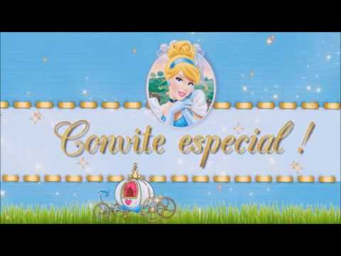Convite Animado Virtual Cinderela Convite Animado Virtual Cinderela