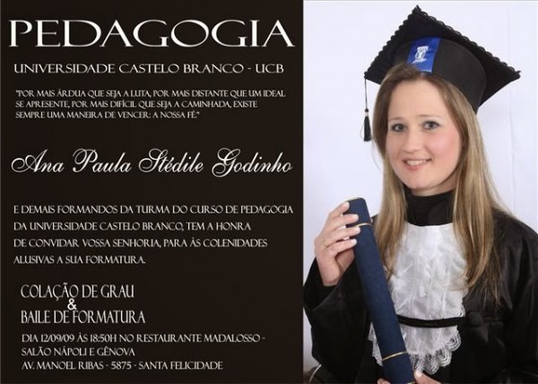 Jornal Ponto Com Modelo Convite De Formatura Para Formandos Jornal Ponto Com Modelo Convite De Formatura Para Formandos