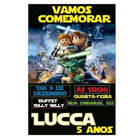 Convite Lego Star Wars â Le Pinpop Convite Lego Star Wars â Le Pinpop